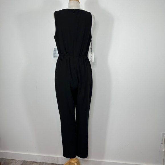 NWT Ali & Jay Sz L Black Sleeveless Flowy Lightweight One Piece Pant Jumpsuit - Picture 10 of 16